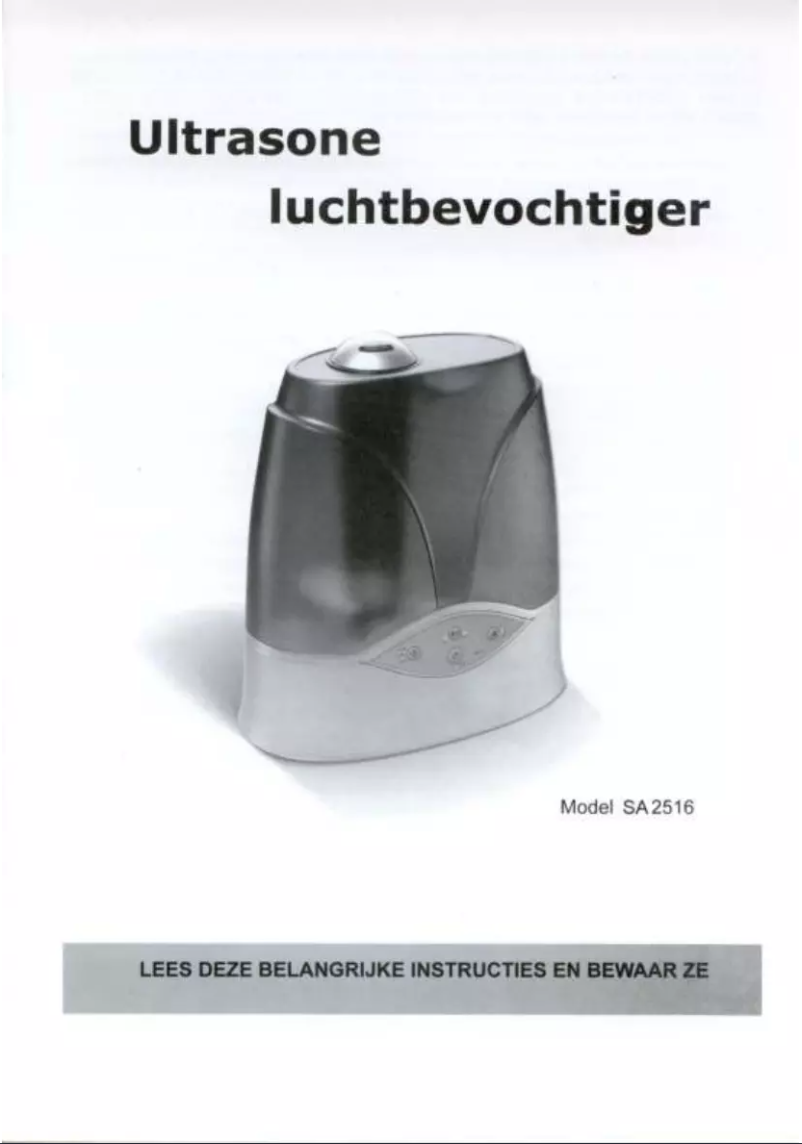 Image de la première page du manuel de l'appareil SA2516