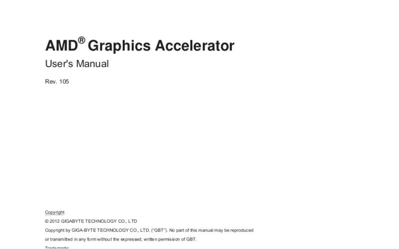 Page 1 de la notice Manuel utilisateur Gigabyte Radeon RX VEGA 56 Gaming OC 8G