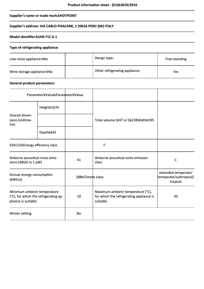 Image de la première page du manuel de l'appareil UH6 F1C G 1