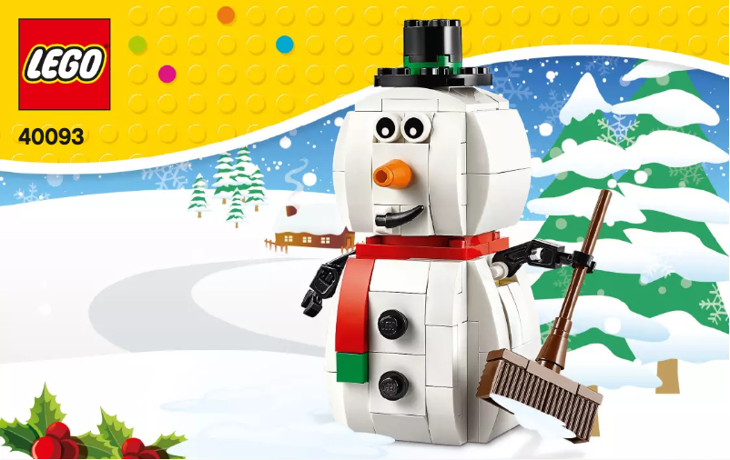Page 1 de la notice Manuel utilisateur Lego Snowman 40093
