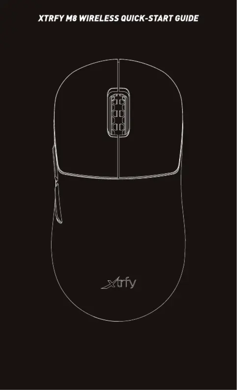 Page 1 de la notice Manuel utilisateur Xtrfy M8 Wireless