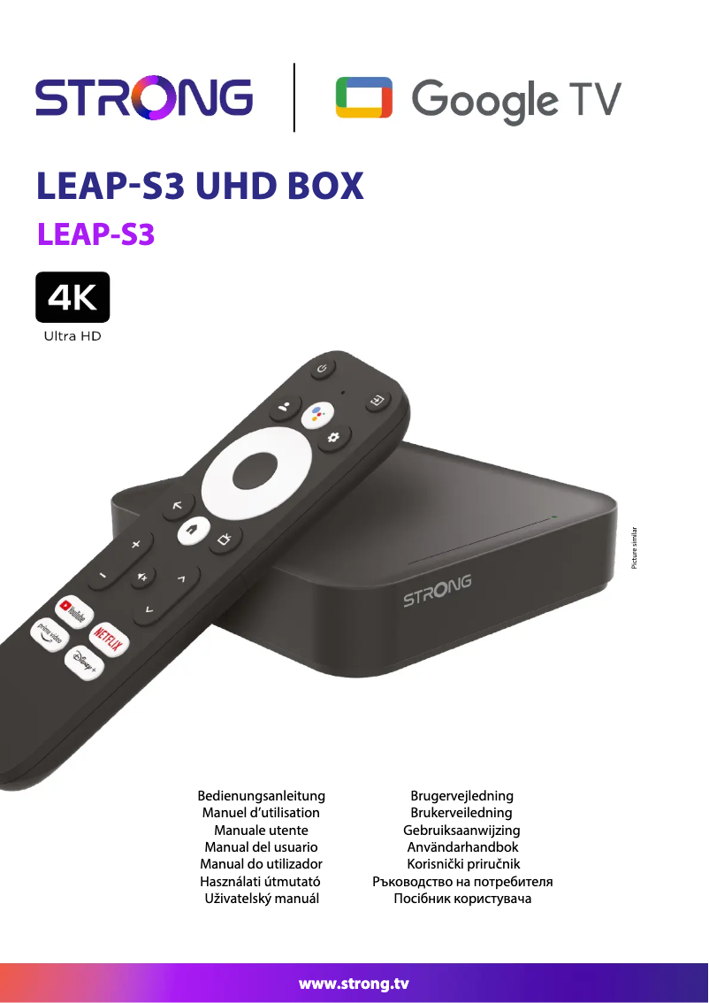 Page 1 de la notice Manuel utilisateur Strong LEAP-S3