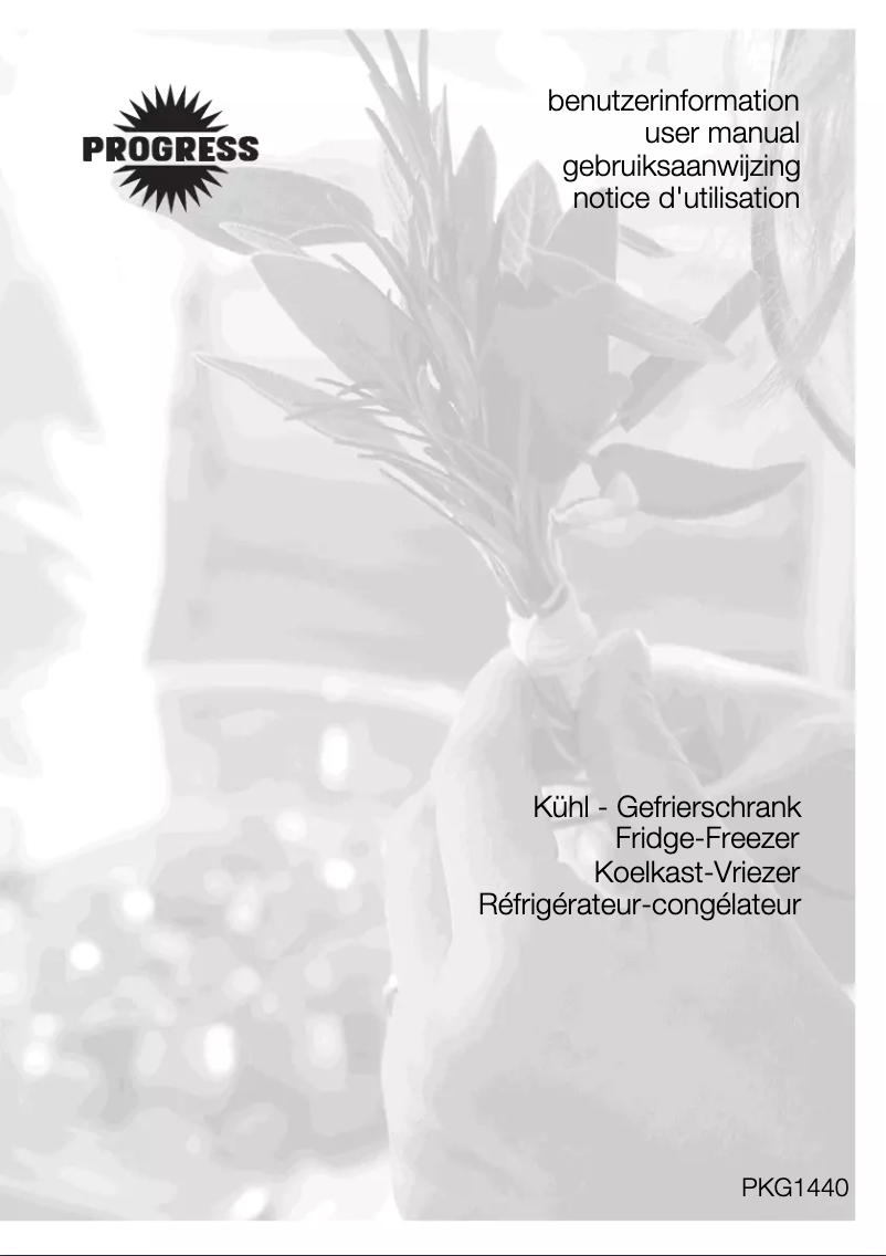 Image de la première page du manuel de l'appareil PKG1440