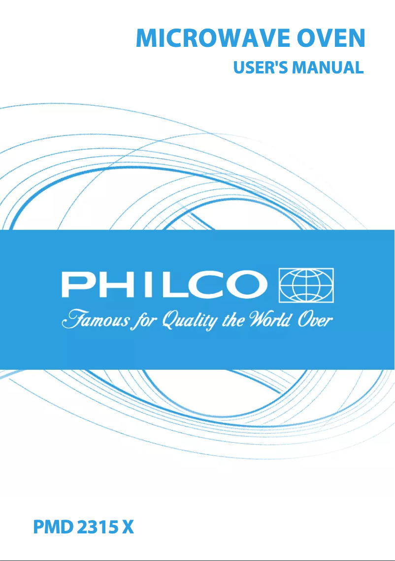Page n°1 - Manuel utilisateur Philco PMD 2315 X