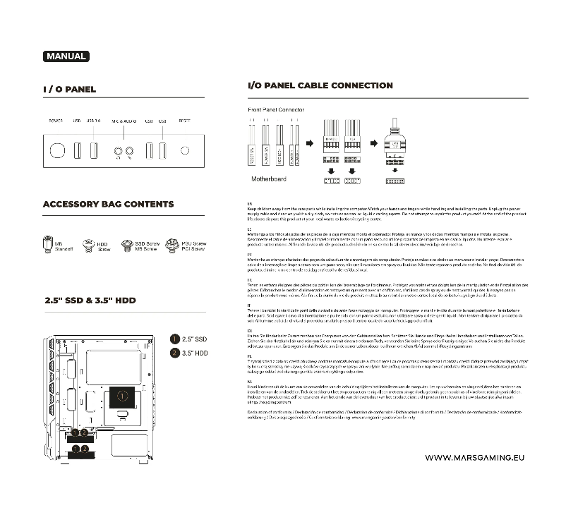 Page n°1 - Manuel utilisateur Mars Gaming MC-X2