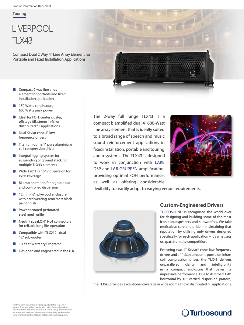 Image de la première page du manuel de l'appareil Liverpool TLX43