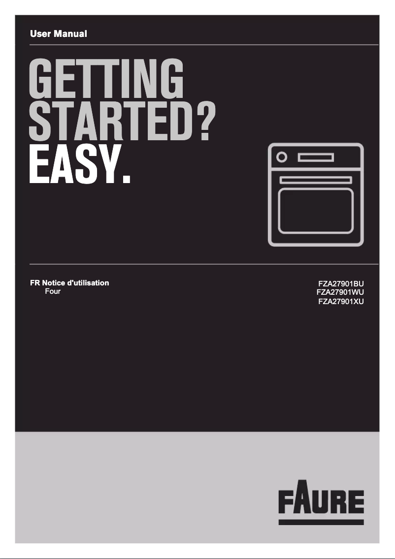 Image de la première page du manuel de l'appareil FZA27901WU