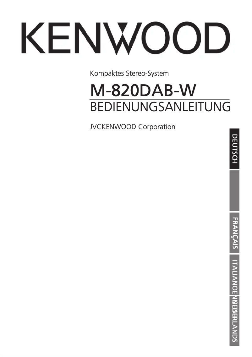 Image de la première page du manuel de l'appareil M-820DAB