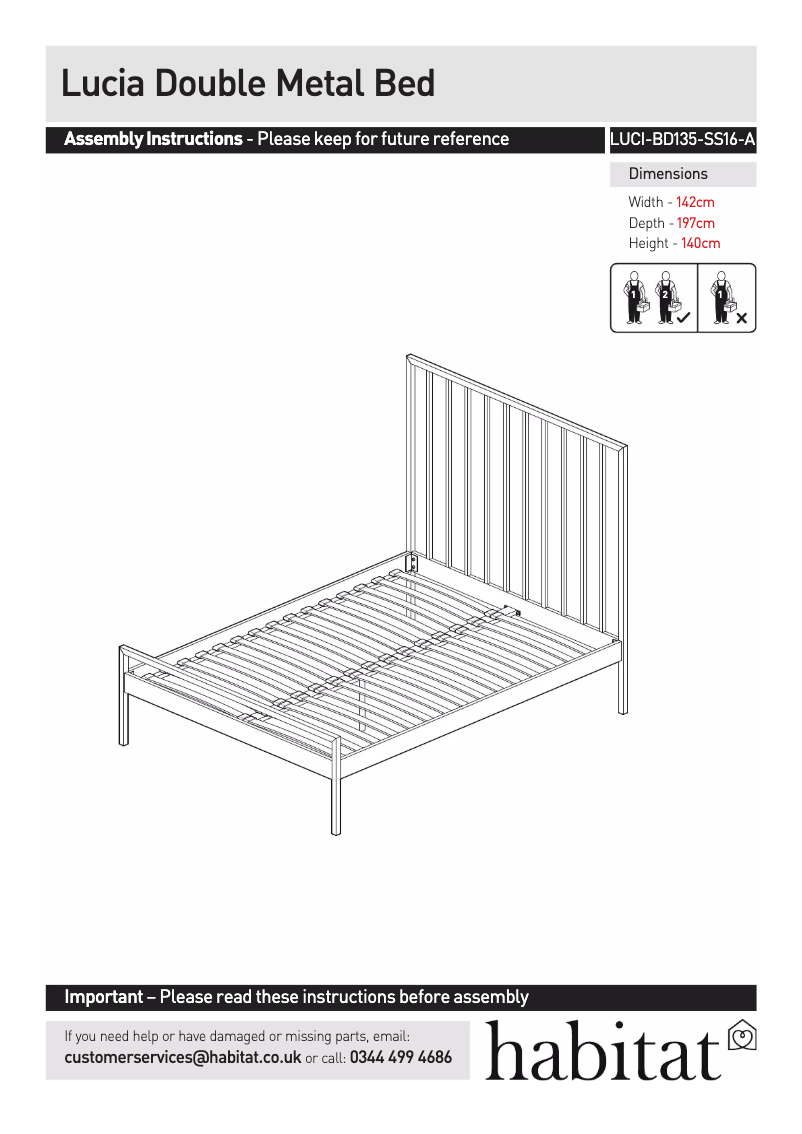 Página 1 del manual Manual de usuario Habitat Lucia