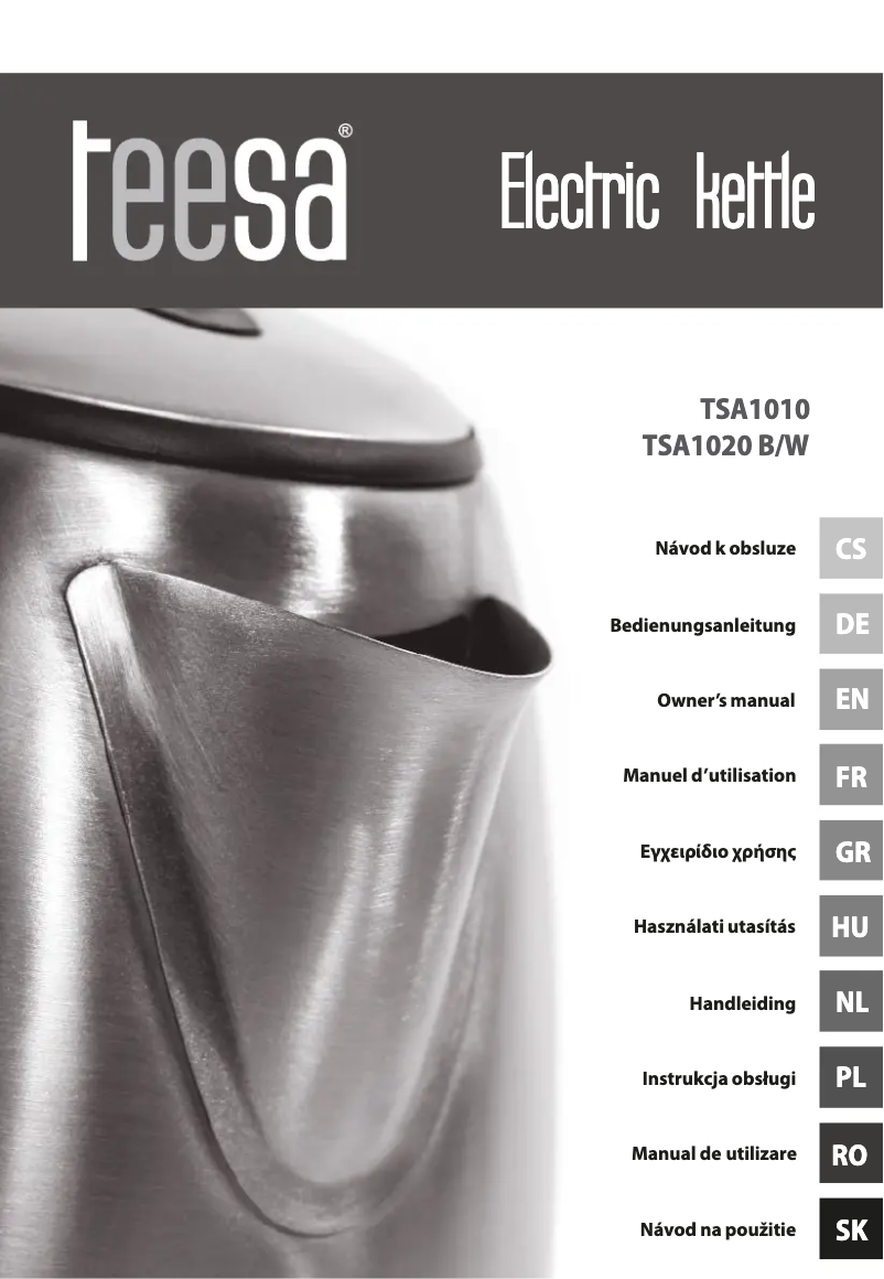 Image de la première page du manuel de l'appareil TSA1020B
