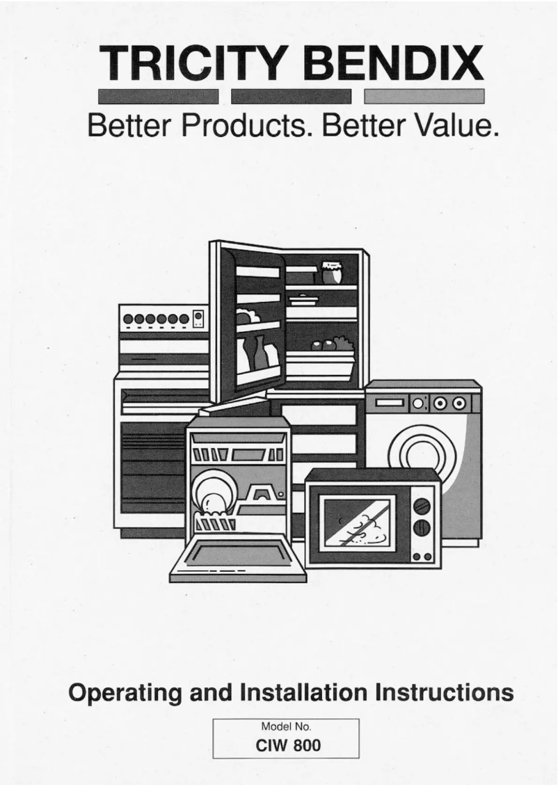 Page n°1 - Manuel utilisateur Tricity Bendix CIW 800