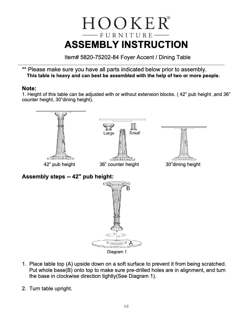 Página 1 del manual Manual de usuario Hooker 5820-75202-84