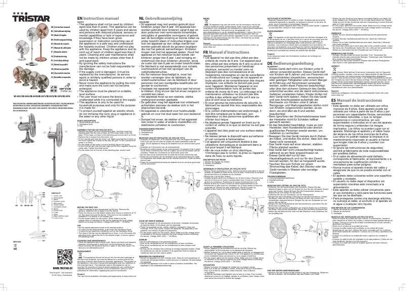 Page n°1 - Manuel utilisateur TriStar VE-5970