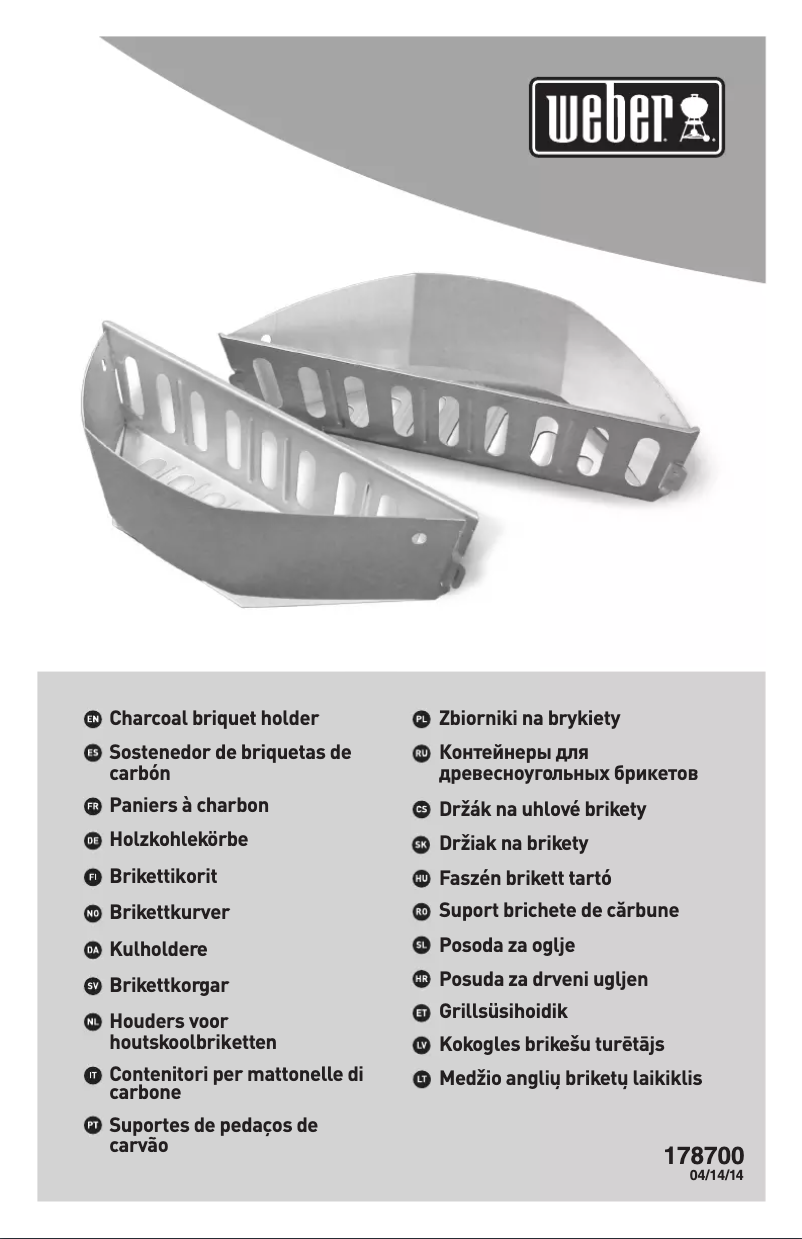 Página 1 del manual Manual de usuario Weber 7403