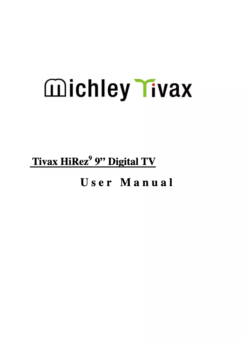 Image de la première page du manuel de l'appareil HiRez9