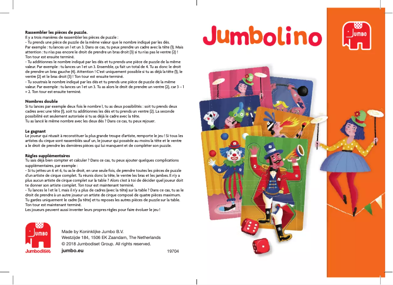 Page n°1 - Manuel utilisateur Jumbo lino