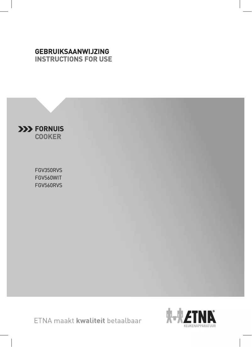 Page 1 de la notice Manuel utilisateur Etna FGV560WIT