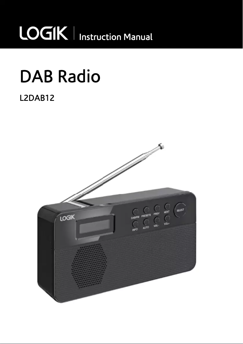 Image de la première page du manuel de l'appareil L2DAB12