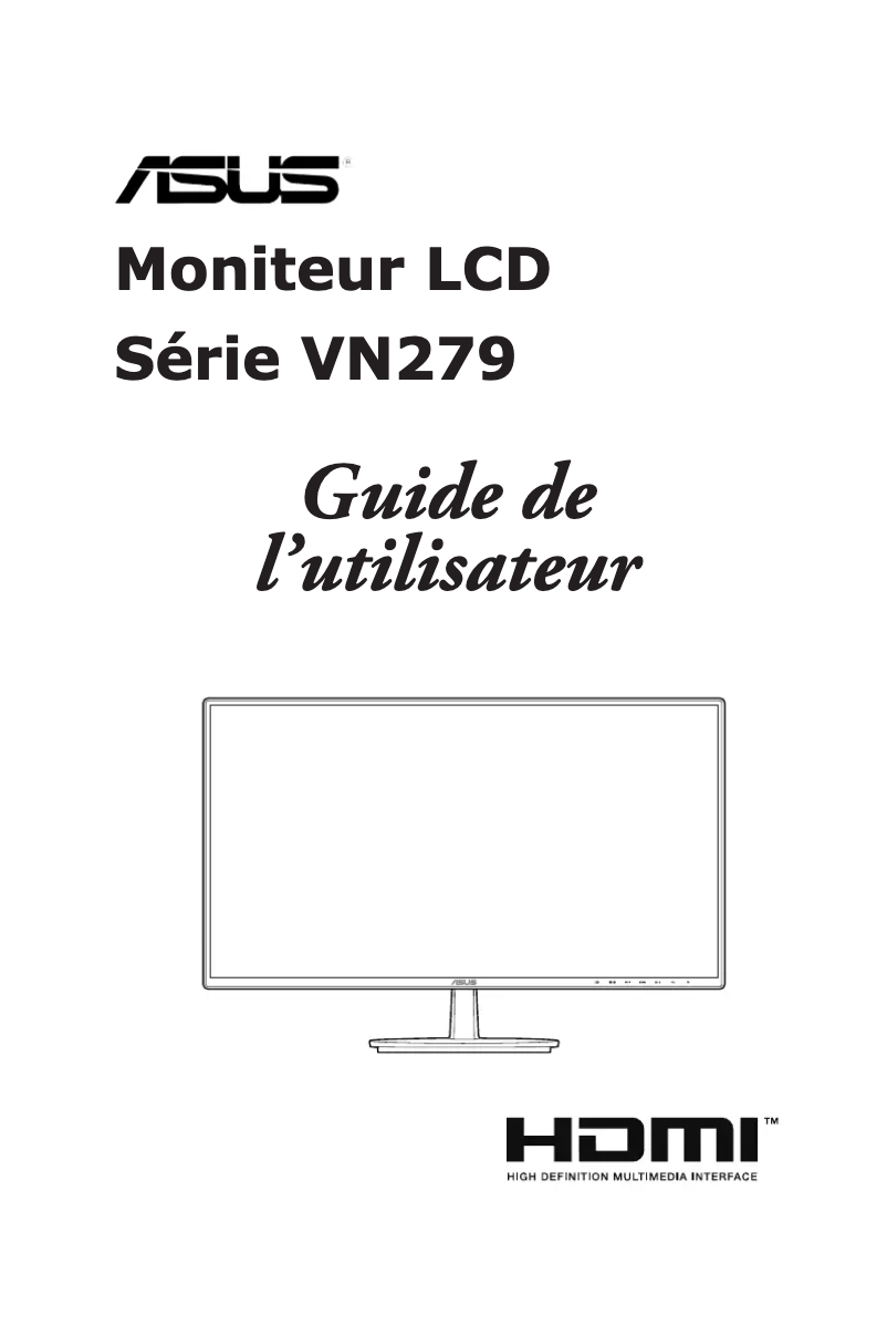 Page n°1 - Manuel utilisateur Asus VN279H