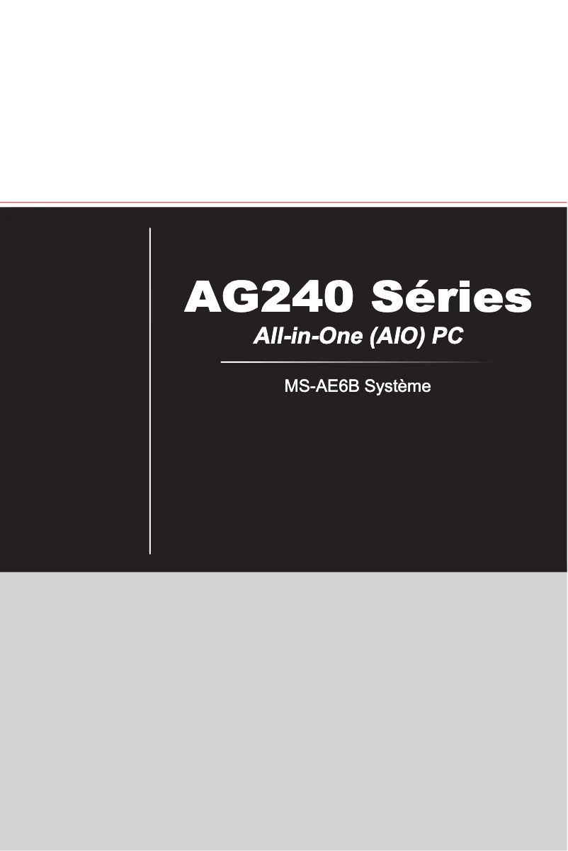 Image de la première page du manuel de l'appareil Wind Top GAMING 24GE