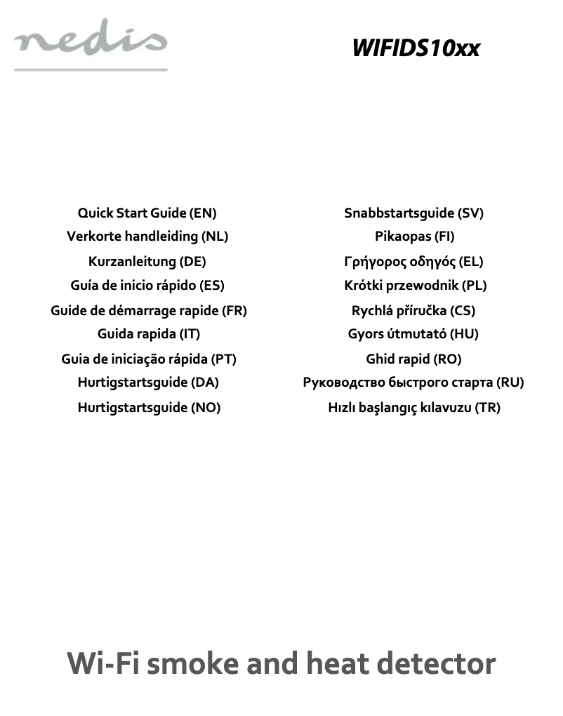 Image de la première page du manuel de l'appareil WIFIDS10WT