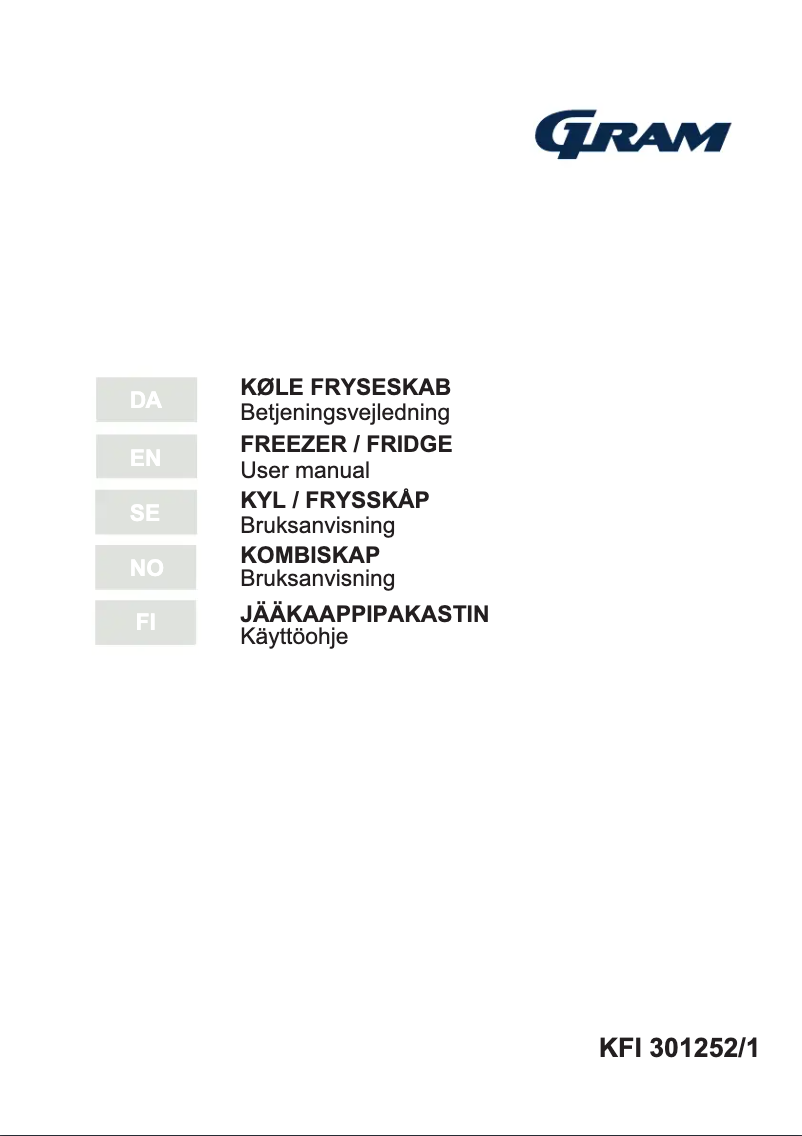 Image de la première page du manuel de l'appareil KFI 301252/1