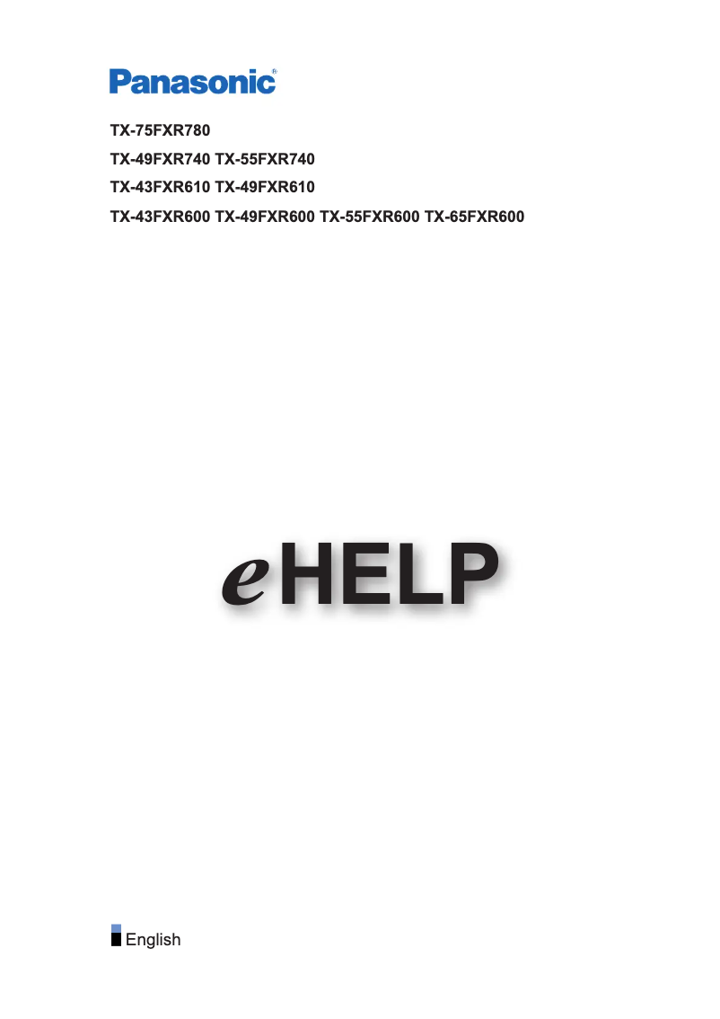 Página 1 del manual Manual de instrucciones Panasonic TX-55FXR740