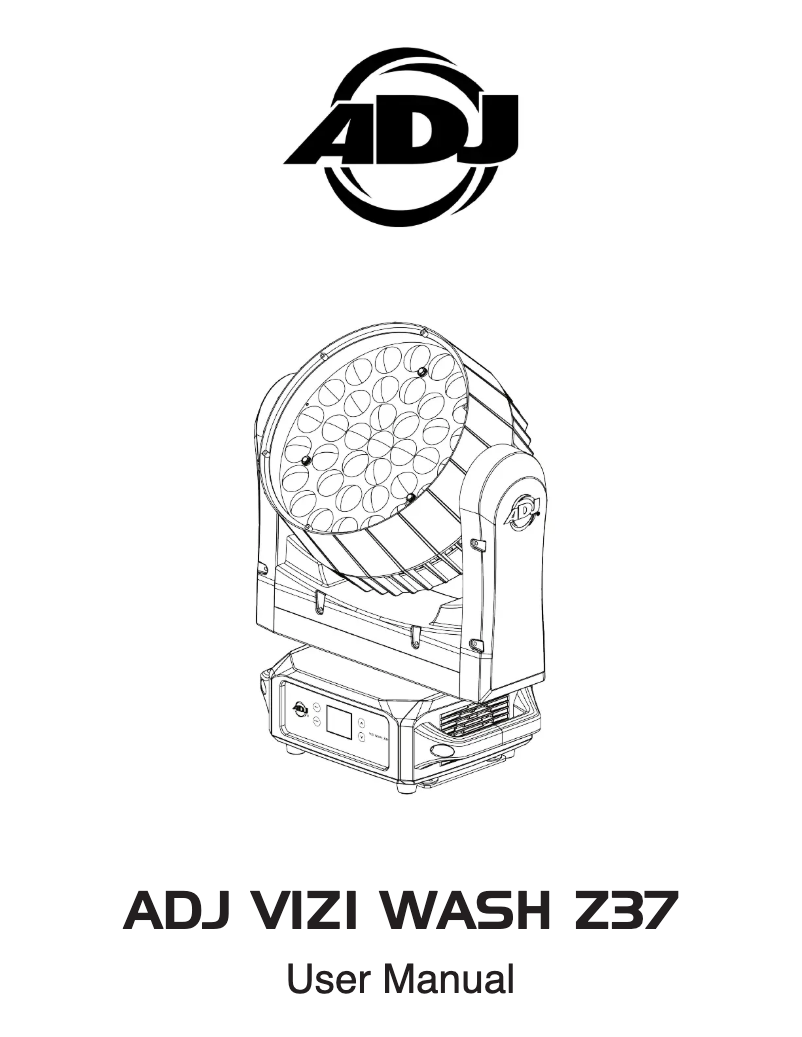 Image de la première page du manuel de l'appareil Vizi Wash Z37