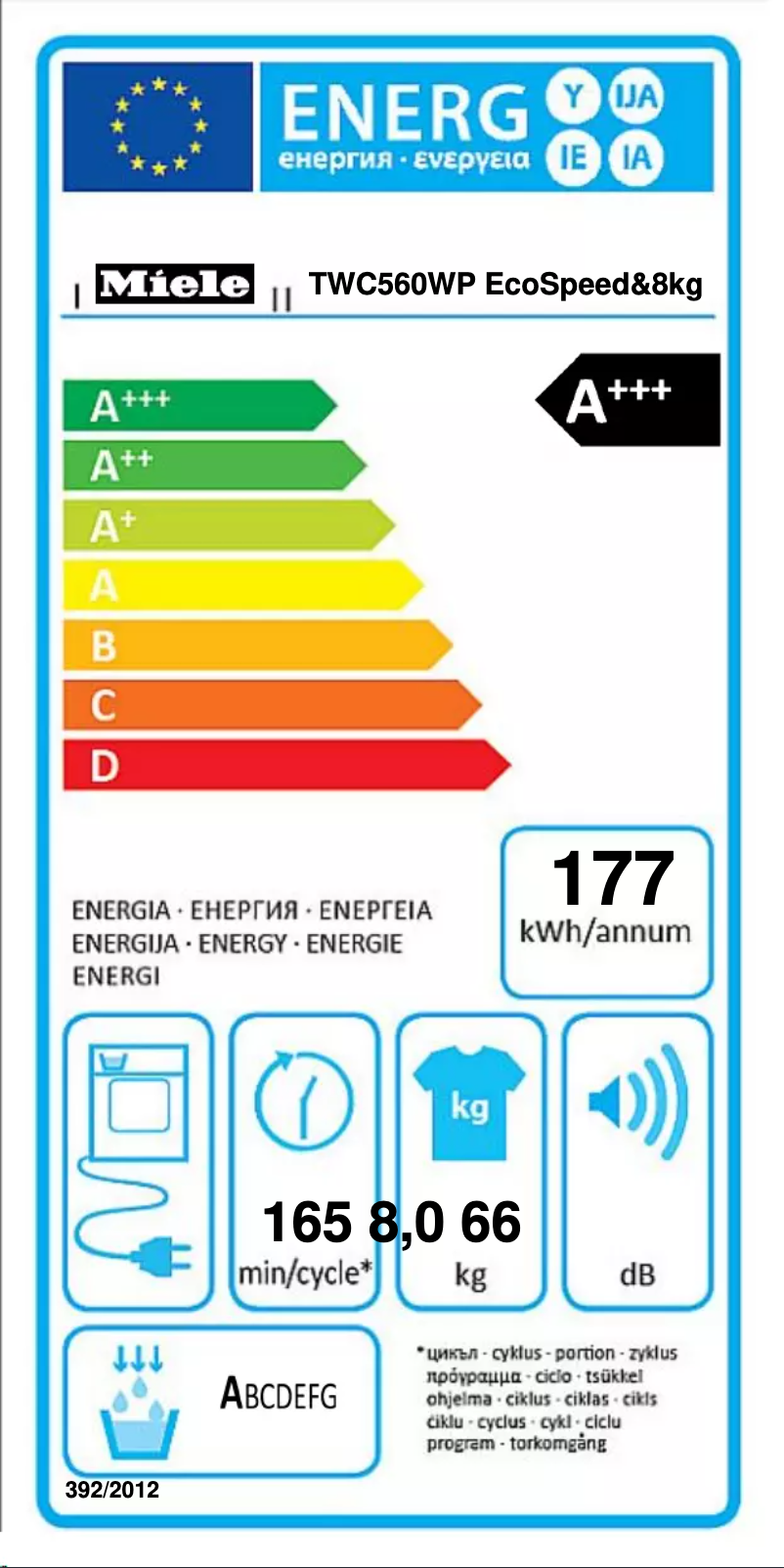Page n°1 - Manuel utilisateur Miele TWC560WP