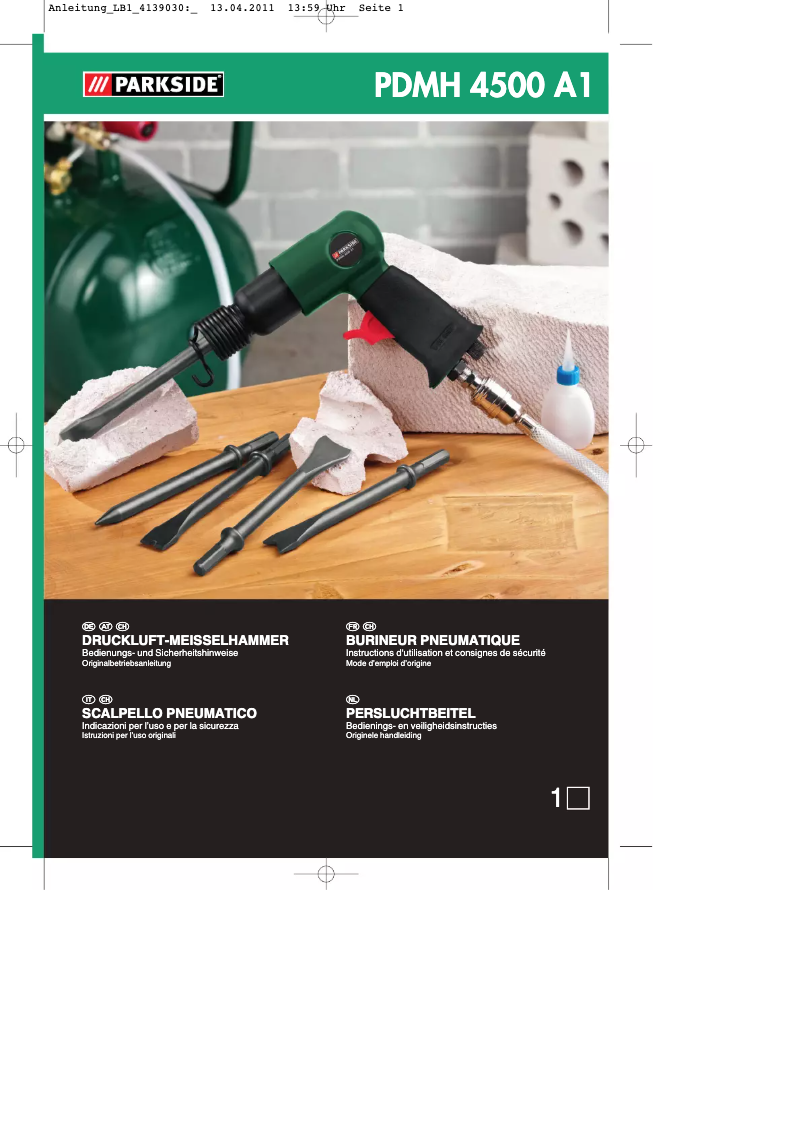 Page 1 de la notice Manuel utilisateur Parkside PDMH 4500 A1