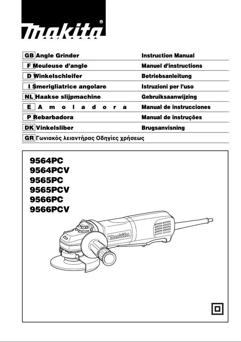 Page 1 de la notice Manuel utilisateur Makita 9565PC