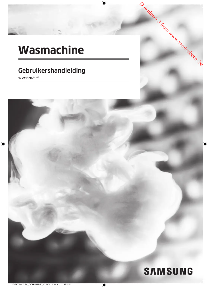 Page n°1 - Manuel utilisateur Samsung WW80T936ASH