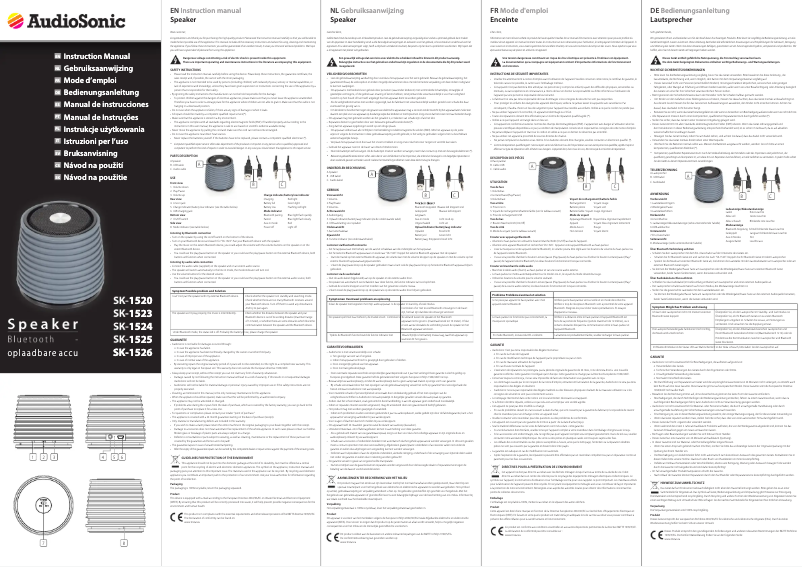 Page 1 de la notice Manuel utilisateur TriStar SK-1525