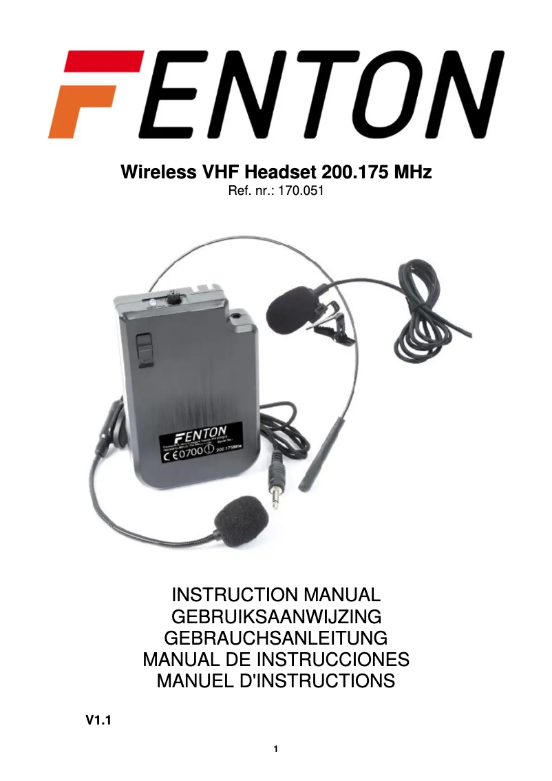 Image de la première page du manuel de l'appareil WH200