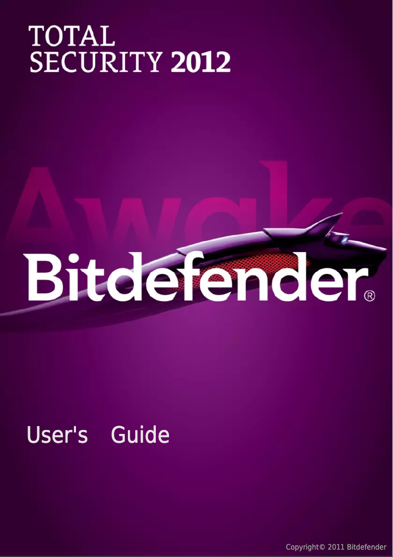 Page n°1 - Manuel utilisateur Bitdefender Total Security 2012