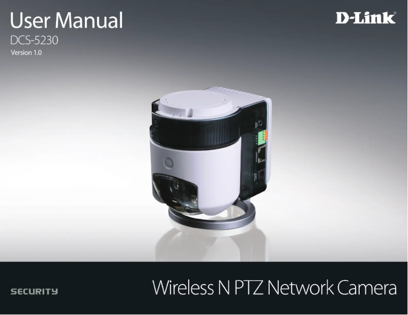 Page 1 de la notice Manuel utilisateur D-Link DCS-5230
