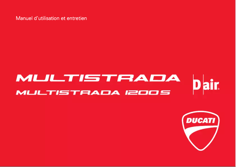 Page 1 of the manual User Manual Ducati Multistrada1200S Touring D-air (2014)