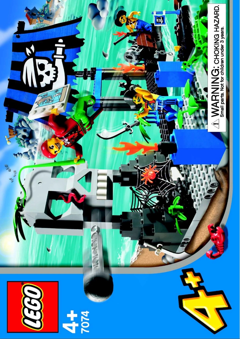 Page 1 de la notice Manuel utilisateur Lego Pirates 7074