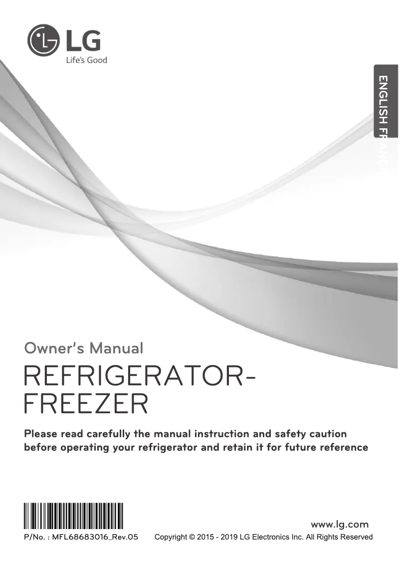 Image de la première page du manuel de l'appareil GR-B372SQCB