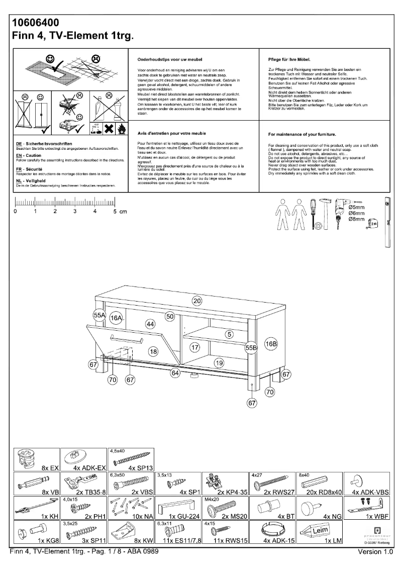 Image de la première page du manuel de l'appareil Finn 4