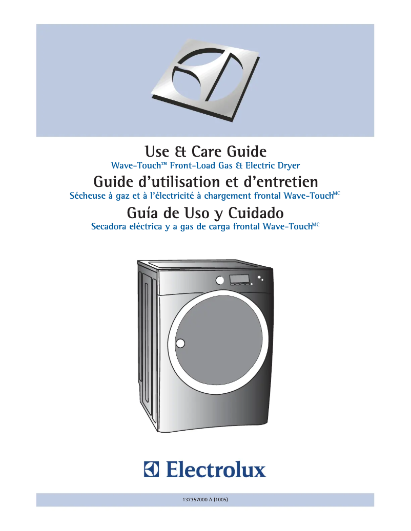 Page n°1 - Manuel utilisateur Electrolux EWMGD70JSS
