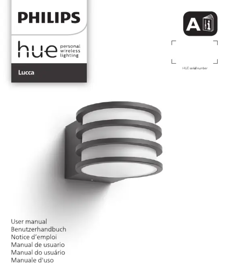 Image de la première page du manuel de l'appareil Lucca