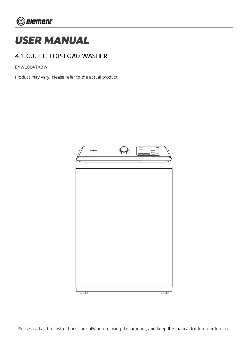 Image de la première page du manuel de l'appareil ENW1084TXBW