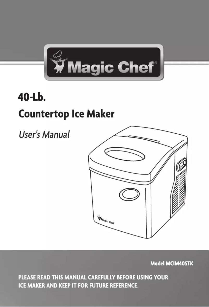 Page n°1 - Manuel utilisateur Magic Chef MCIM40STK
