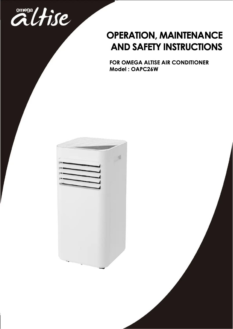 Image de la première page du manuel de l'appareil OAPC26W