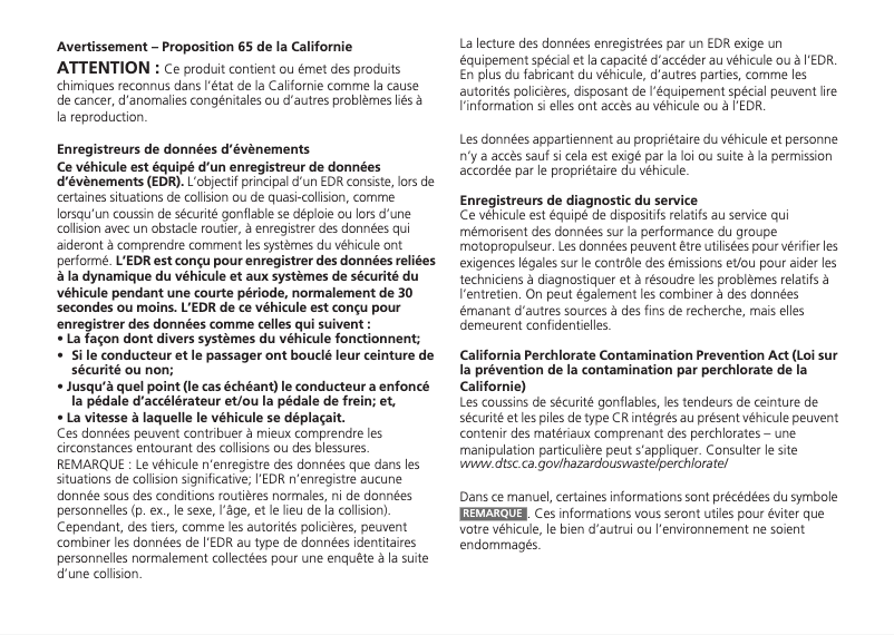 Image de la première page du manuel de l'appareil RLX (2015)