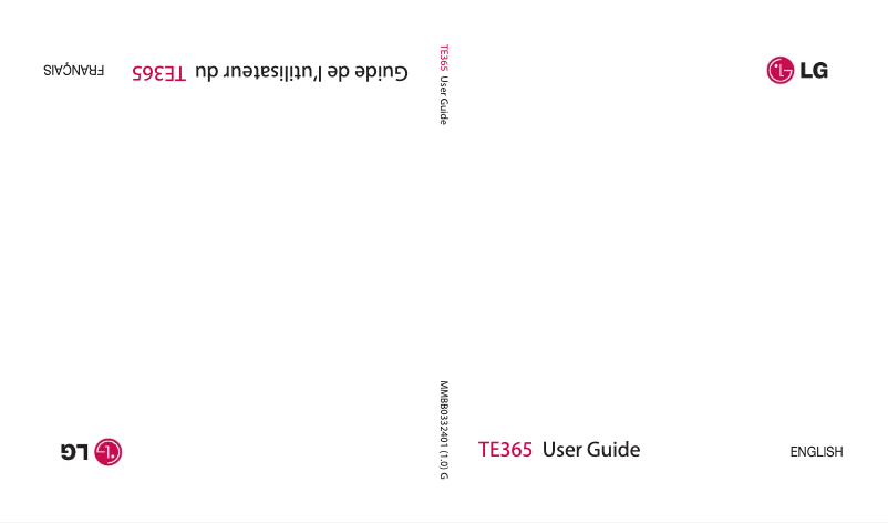 Página 1 del manual Manual de usuario LG TE365