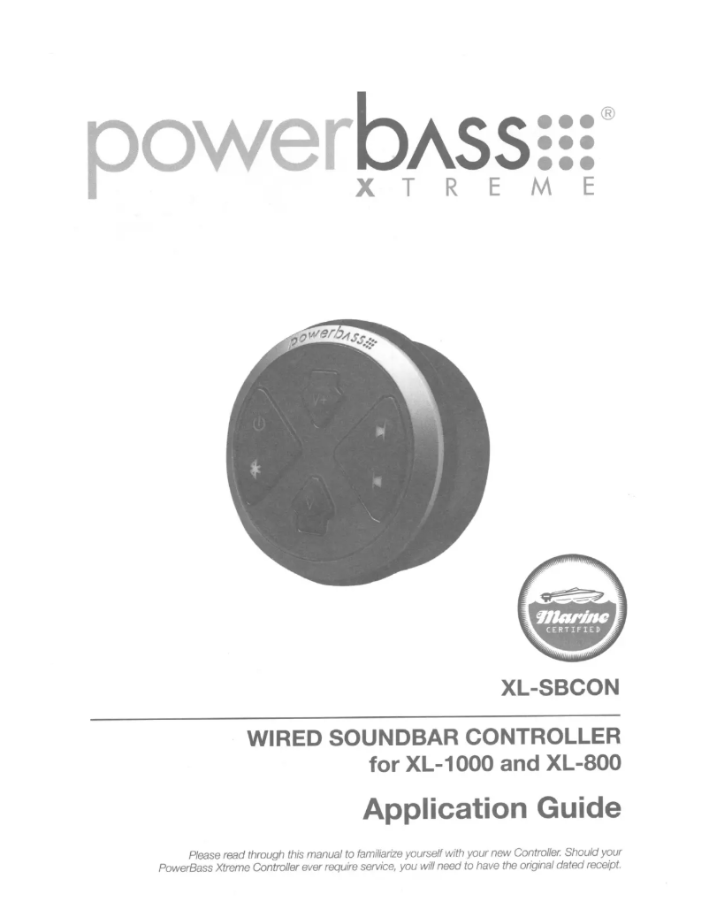 Page 1 de la notice Manuel utilisateur PowerBass XL-SBCON