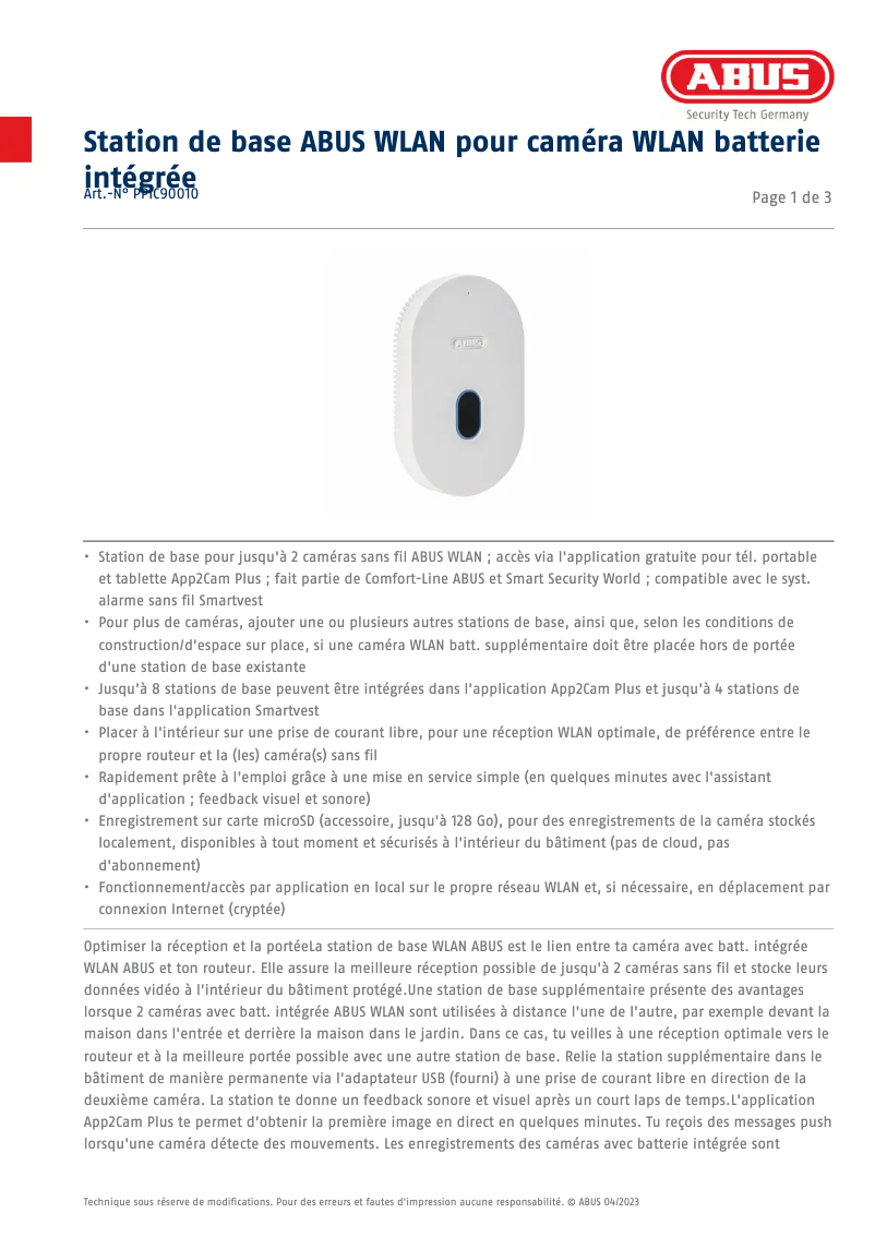 Image de la première page du manuel de l'appareil PPIC90010