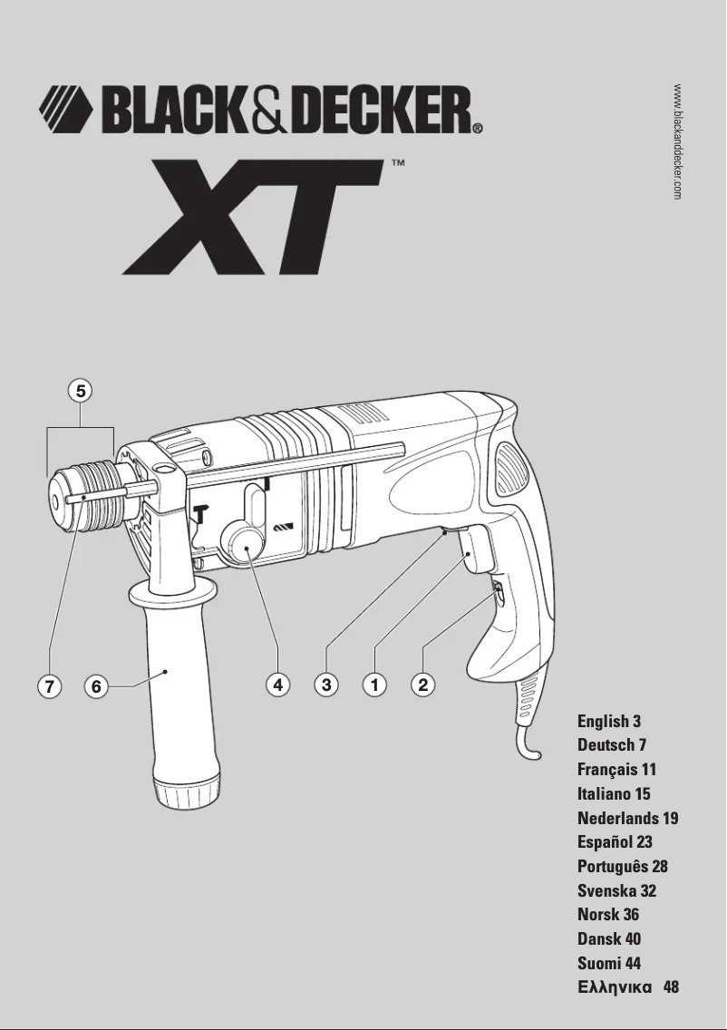 Page n°1 - Manuel utilisateur Black & Decker XTD24CK
